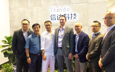 唐國慶老師攜美國路創電子公司中國區域代表到訪信達電通科技