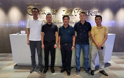 信達電通赴中筑天佑考察